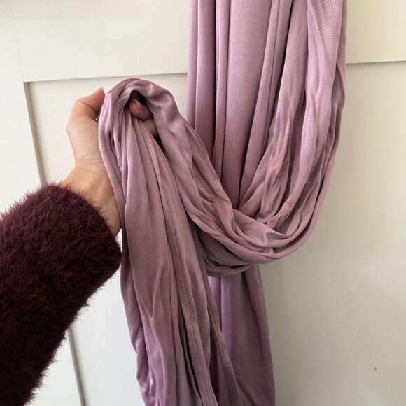 Helsa Slinky Jersey Sarong Maxi Dress In Elderberry - Picture 15 of 15